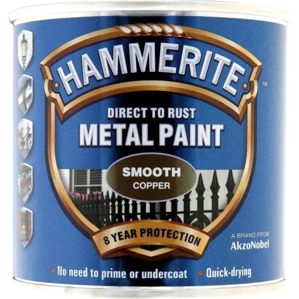 HAMMERITE METAL PAINT SMOOTH COPPER 250ML