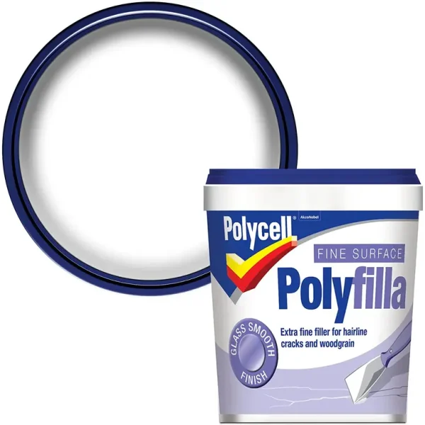 POLYCELL FINE SURFACE POLYFILLA TUB 500GM