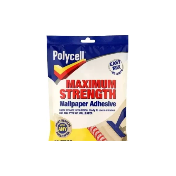 POLYCELL MAX STRENGTH WALL PAPER ADHESIVE 5 ROLL