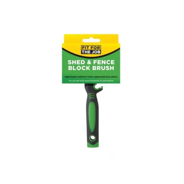 FIT FOR THE JOB SHED & FENCE BLOCK BRUSH 120MM