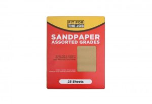 FIT FOR THE JOB ASSORTED GRADES SANDPAPER PACK OF 25