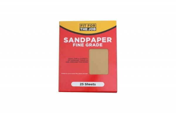 FIT FOR THE JOB FINE GRADE SANDPAPER PACK OF 25