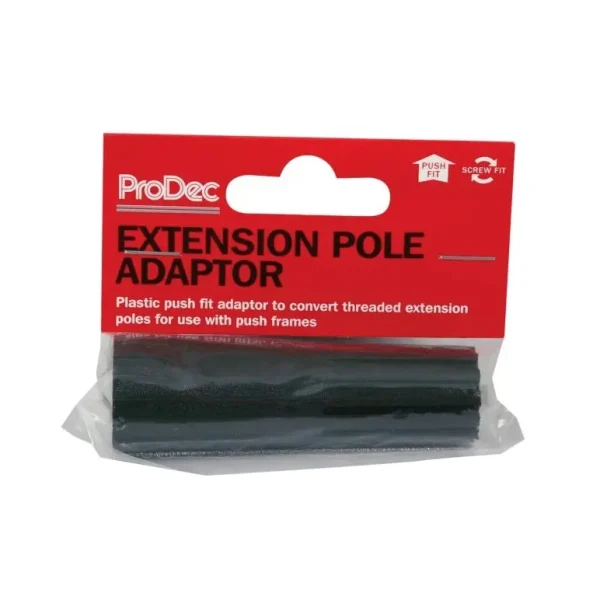 PRODEC EXTENSION POLE SCREW FIT TO PUSH FIT ADAPTOR