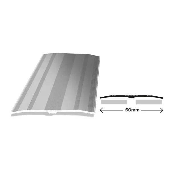 EXITEX EXTRA WIDE COMMERCIAL COVER THRESHOLD DOOR STRIP TRIM 914MM - SILVER