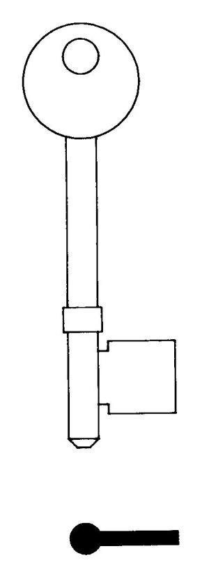 KEY BLANK TS144 144 RST STEEL UNION BLANKSTO SUIT 4 LEVER MORTICE LOCK PACK OF 110