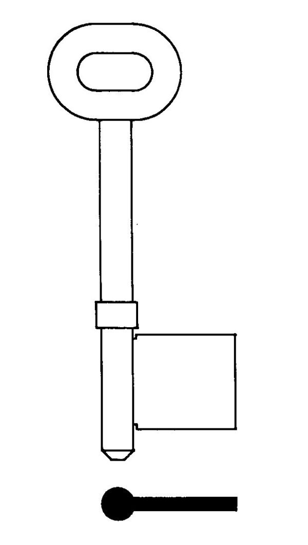 KEY BLANK TS7547 ERA FORTRESS MORTICE STEELNICKEL PLATED SKS 337S REPLACED TS7248 PACK OF 10