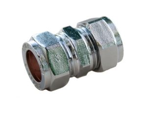 ORACSTAR PFC01 COMPRESSION STRAIGHT COUPLER 15MM CHROME