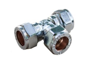 ORACSTAR PFC05 COMPRESSION EQUAL TEE 15MM CHROME