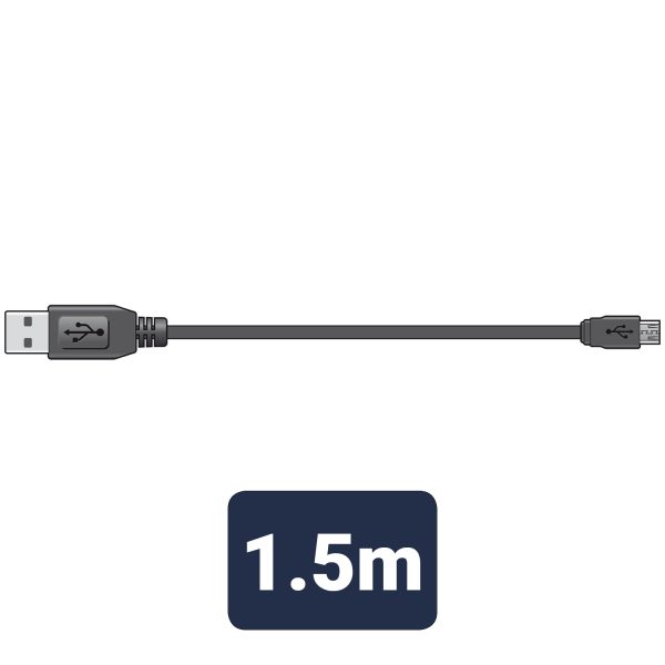 AV:LINK USB 2.0 TYPE A PLUG TO MICRO TYPE B PLUG 5PIN LEADS