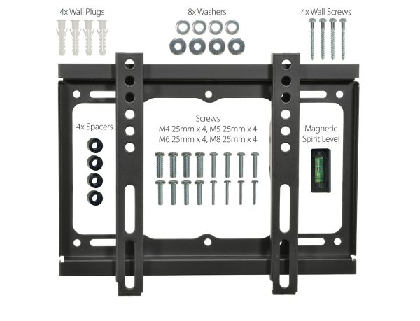 SF201 STANDARD FIXED TV BRACKET 17" TO 42" 200X200