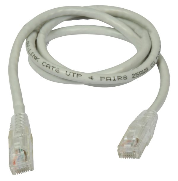 AV:LINK CAT6 UTP ETHERNET NETWORK PATCH CABLE GREY WITH RJ45 PLUG 5M