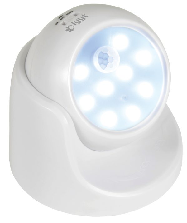 LYYT 360 DEGREE WIRELESS LED MOTION SENSOR SECURITY LIGHT & DETACHABLE TORCH