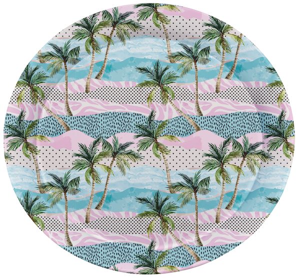 MELAMINE ROUND TRAY 28CM