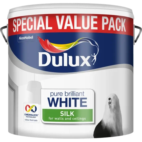 DULUX SILK PURE BRILLIANT WHITE SPECIAL VALUE 6L