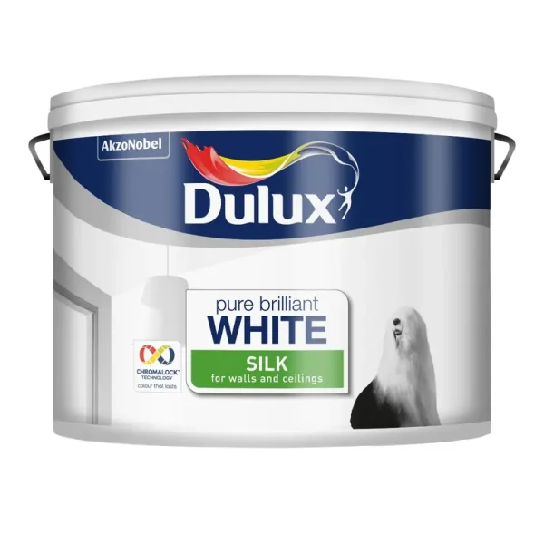 DULUX SILK PURE BRILLIANT WHITE 10L