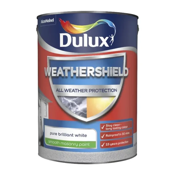 DULUX WEATHER SHIELD AWP SMOOTH PURE BRILLIANT WHITE 5L