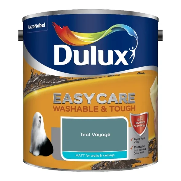 DULUX EASYCARE WASHABLE & TOUGH MATT TEAL VOYAGE 2.5L