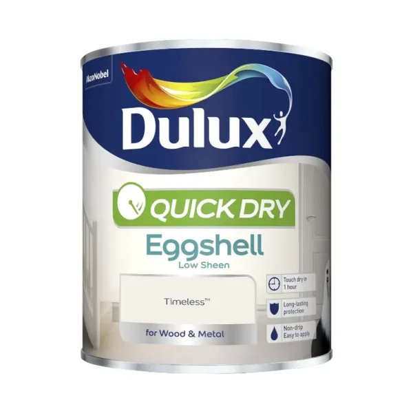 DULUX QUICK DRY EGGSHELL TIMELESS 750ML