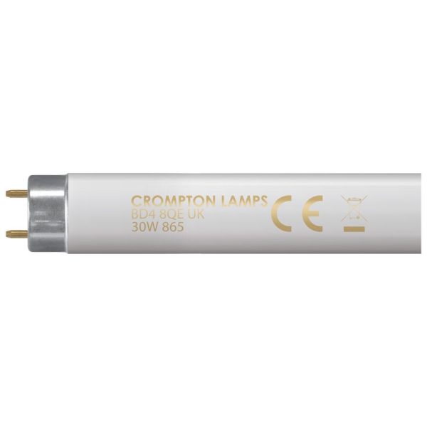 CROMPTON FLUORESCENT 3FT T8 TUBE 30W 2200LM DAYLIGHT F30W/865