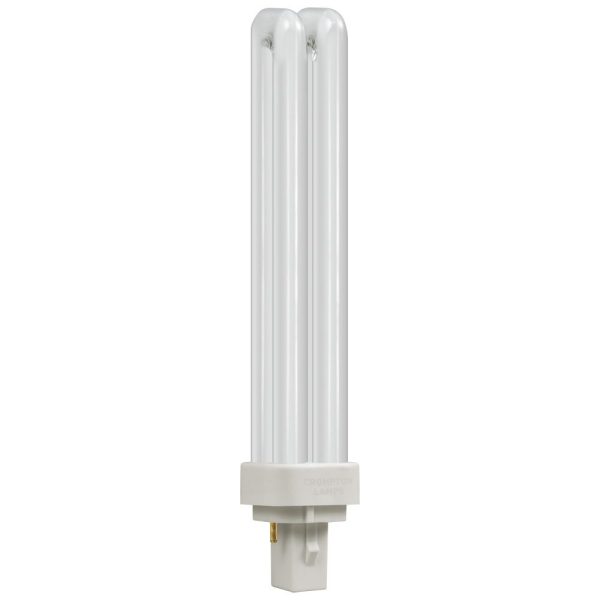 CROMPTON CFL PLC 26W 1716LM 4000K 2 PIN DOUBLE TURN D TYPE COOL WHITE BULB