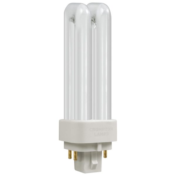 CROMPTON CFL PLC 10W 600LM 4000K 4 PIN DOUBLE TURN DE TYPE COOL WHITE DIMMABLE BULB