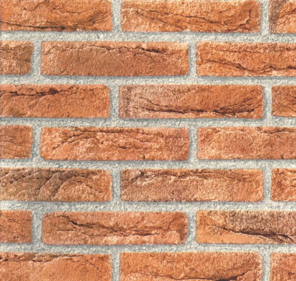 D-C-FIX 346-0221 SELF ADHESIVE VINYL FILM / STICKY BACK PLASTIC 45CM X 2M - RED STONE BRICK