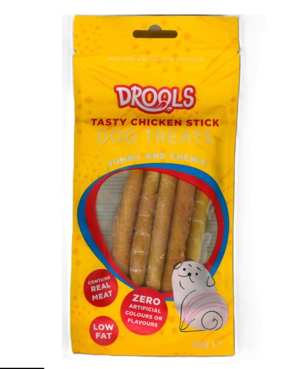 PET TOUCH TASTY CHICKEN STICK DOG TREATS 50G