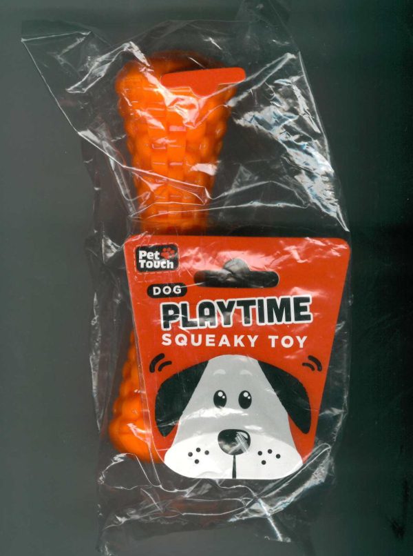 PET TOUCH SQUEAKY TPR DOG TOY