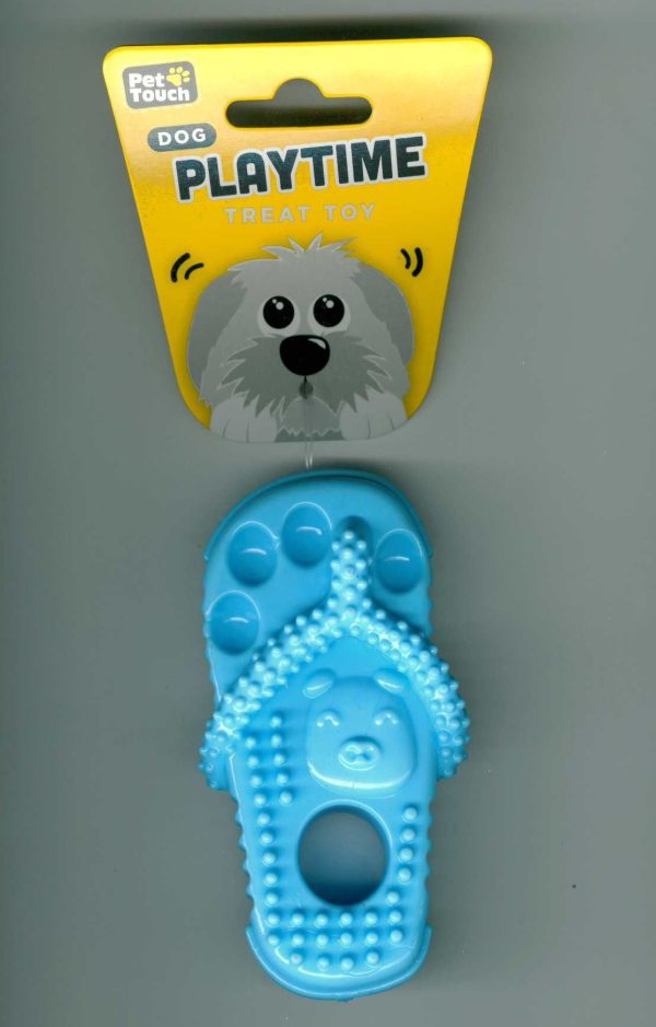 PET TOUCH TPR SLIPPER TREAT DOG TOY