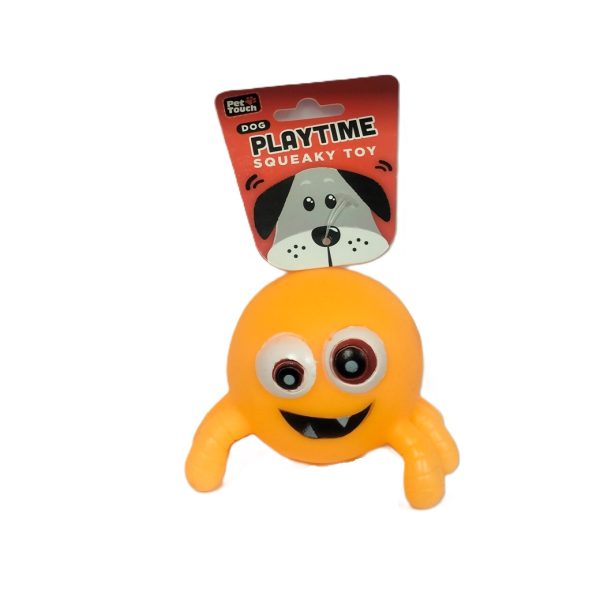 PET TOUCH SQUEAKY SPIDER DOG TOY