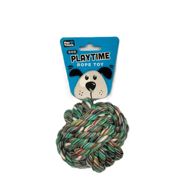 PET TOUCH BRAIDED ROPE KNOTT BALL