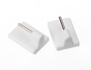 HARRISON DRAPE SELF ADHESIVE CURTAIN END BRACKET / HOOK PACK OF 2