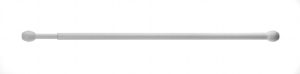 UNIVERSAL WHITE TWIST & FIT CURTAIN SPRING LOADED TENSION ROD 122-183CM
