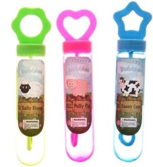 ASSORTED DIFFERENT COLOURS FARM BUBBLES (ONLY ONE)