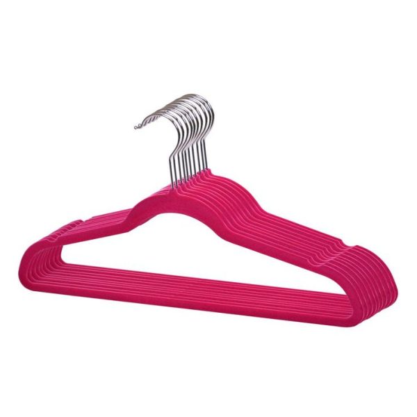 10 VELVET HANGERS PINK