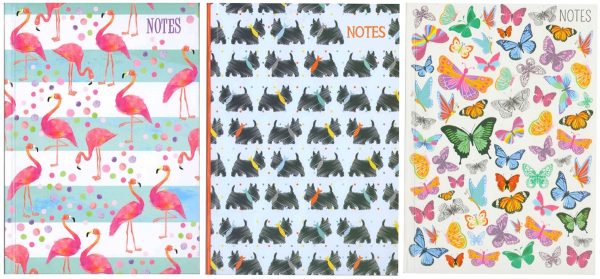 ASSORTED DESIGN A4 HARDBACK NOTEBOOK ANIMALS