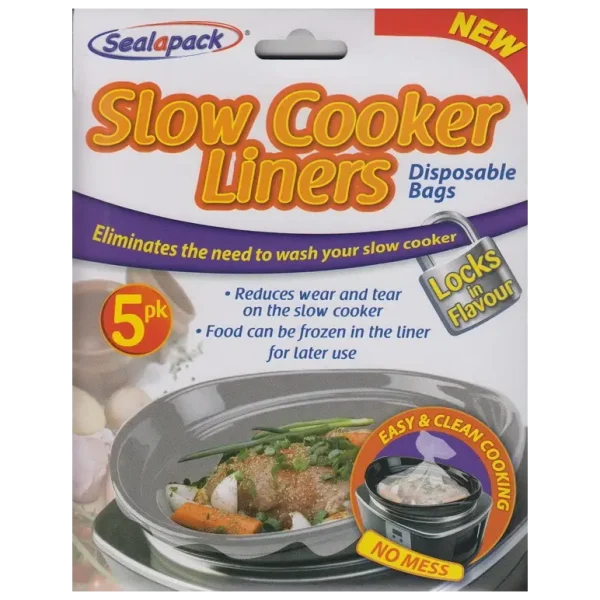 SLOW COOKER LINERS PACK CONTAINS 5 BAGS