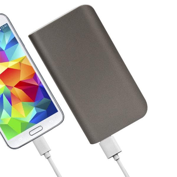 SILVER GREY POWER BANK 5200 MAH