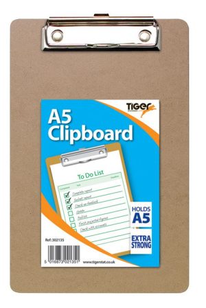 TIGER A5 MASONITE CLIPBOARD