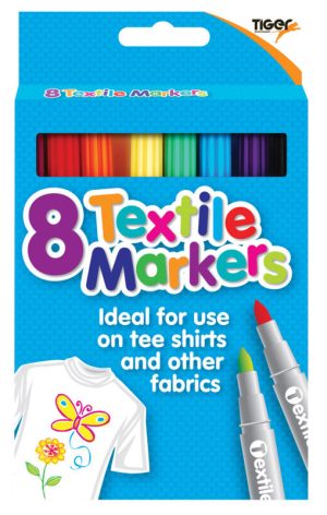 TIGER TEXTILE MARKERS PACK OF 8