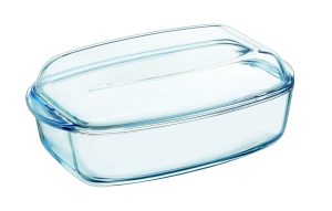PYREX ESSENTIALS GLASS RECTANGULAR CASSEROLE 6.5 LITRE