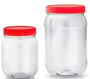 CLEAR PLASTIC PET JAR 1500ML & 500ML SET