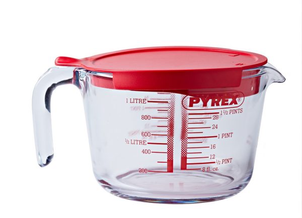 PYREX CLASSIC MEASURING JUG 1 LITRE WITH LID