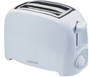 SABICHI 2 SLICE WHITE TOASTER