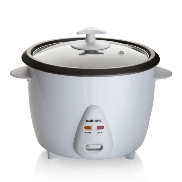 SABICHI 1.8 LITRE RICE COOKER 700W WHITE