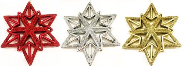 TREE HANGING STAR DECORATIONS