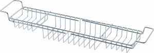 CHROME EXTENDING BATH RACK