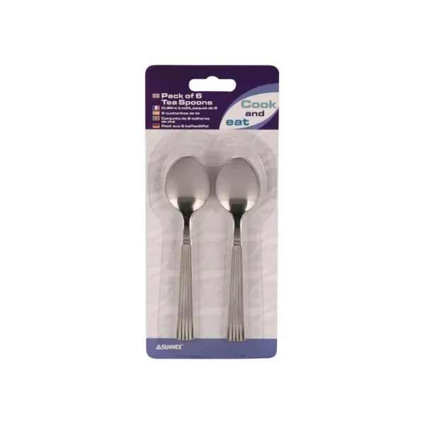 6 LINEA DESSERT TEA SPOON