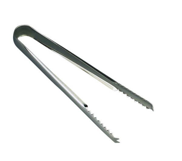 STAINLESS STEEL BARWARE ICE TONGS 7"