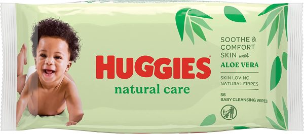 HUGGIES NATURAL CARE ALOE VERA BABY CLEANSING WIPES PACK OF 56